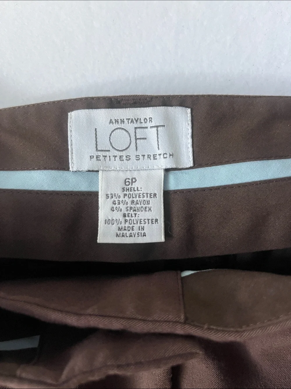 LOFT Women's Wide Leg Dress Pants in Dark Brown